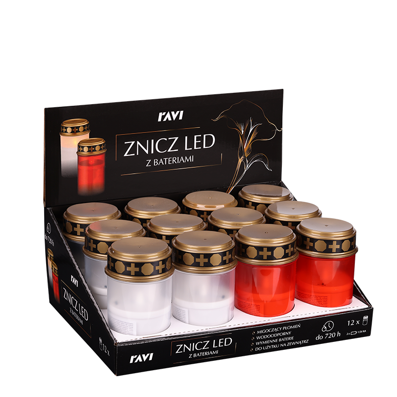 Znicz LED z bateriami 90245
