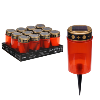 Świeca LED z efektem płomienia 2.5x17.5cm z bateriami 90251