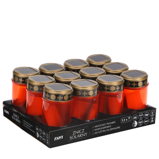 Świeca LED z efektem płomienia 2.5x17.5cm z bateriami 90251