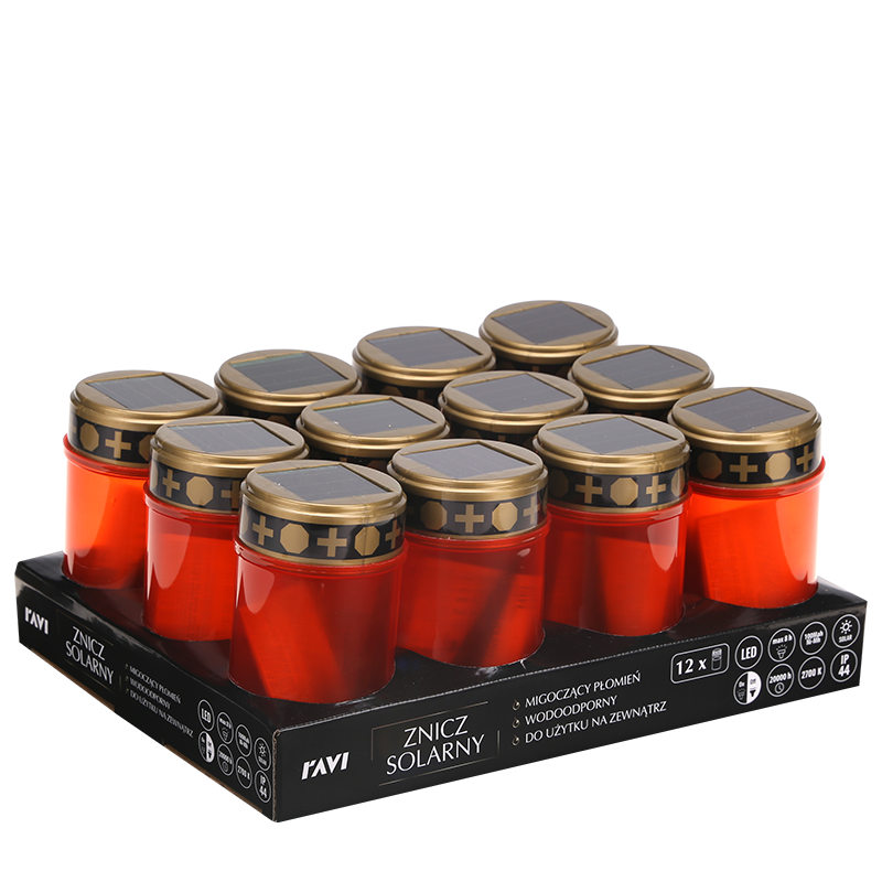 Świeca LED z efektem płomienia 2.5x17.5cm z bateriami 90251