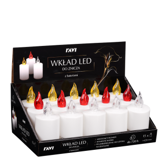 Wkład LED do znicza z bateriami 90256