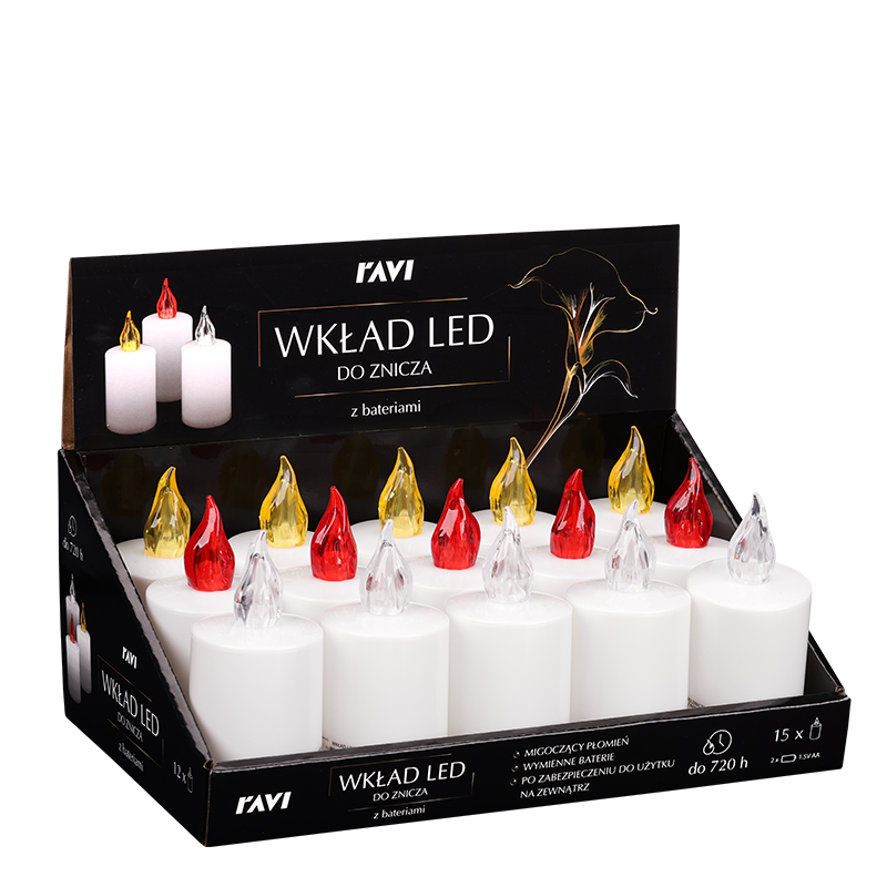 Wkład LED do znicza z bateriami 90256