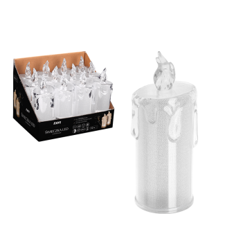 Świeczka LED z bateriami 16cm 90255