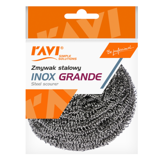 Zmywak stalowy INOX, Grande 1szt. RAVI