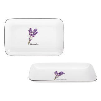 Półmisek PROWANSJA 25cm z porcelany New Bone 81483 wz. Lavender