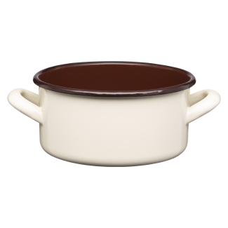 Rondel emaliowany gładki GORDON 18cm/2l 02121 krem